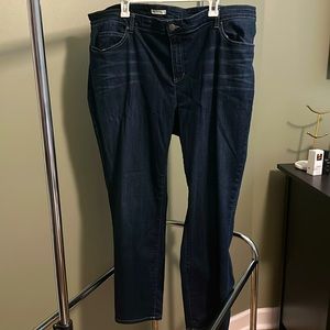 EILEEN FISHER Woman dark denim jeans Sz 18W